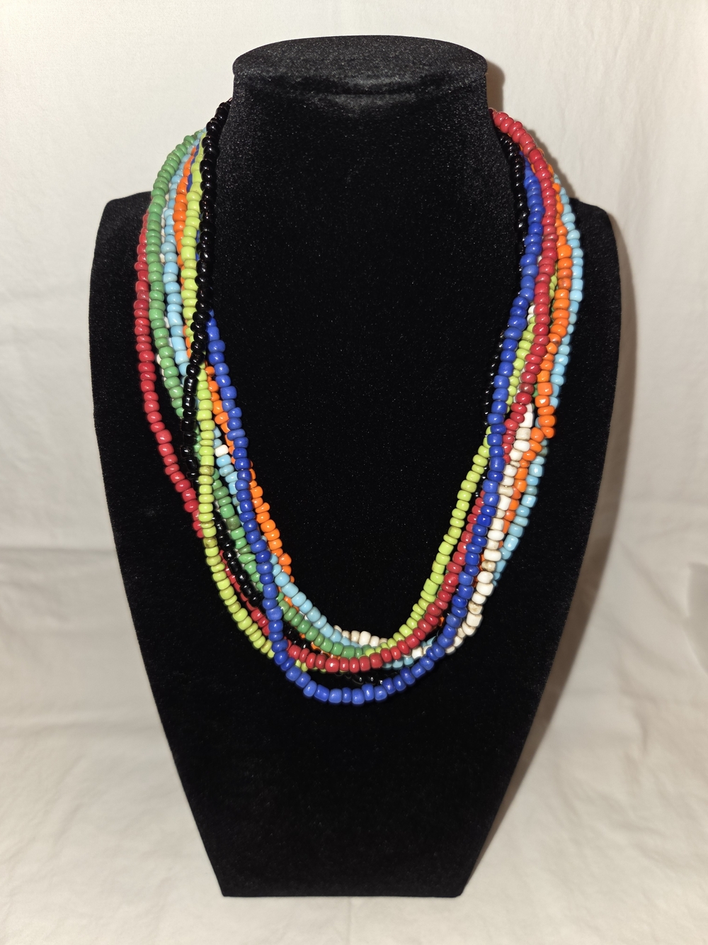 Multicolor Seed Bead Layered Necklace - Women Jewelry